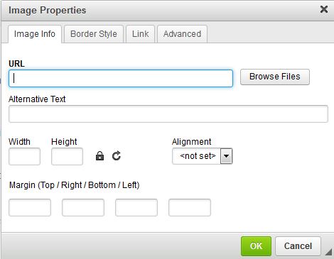 SiteApex Edit Image Property Box