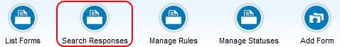 Form Builder Manage Search Responses