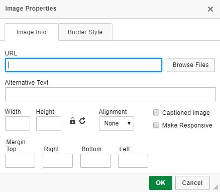 SiteApex Edit Image Property Box