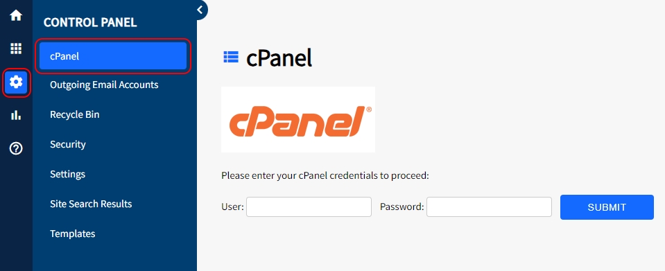 Connect cPanel to Siteapex