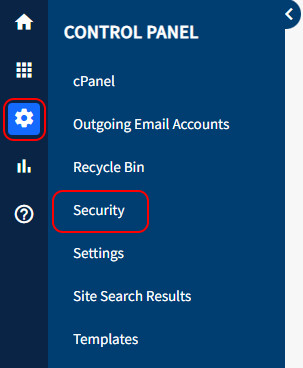 SiteApex 10 Control Panel Security